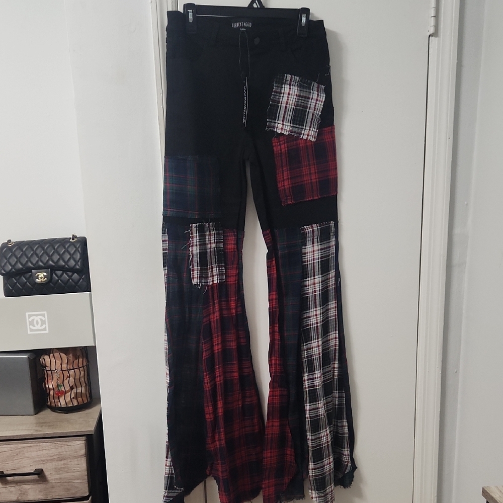 Dolls Kill Black Flare Pants
